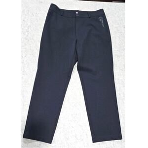 We Norwegians Mens Merino Wool Blend Tailored Pants Trousers Dark Navy, Sz M NEW